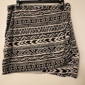 Black and white skirt